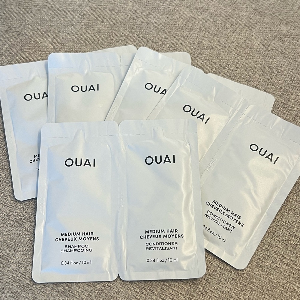 OUAI Medium Hair Shampoo+Conditioner Travel Kit